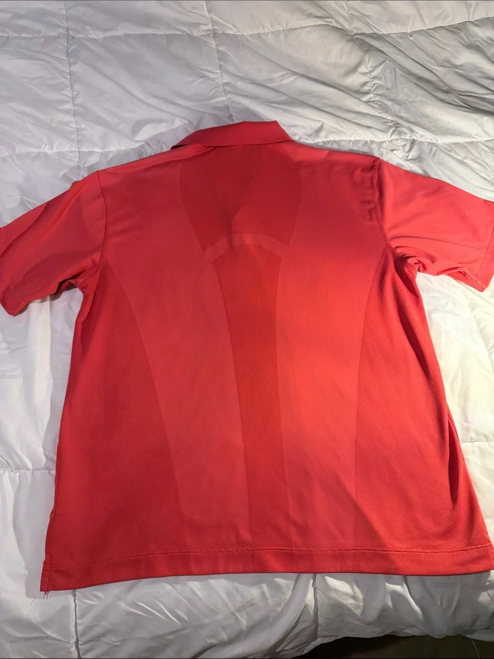 Nike Men's Coral Pink Athletic Golf Polo